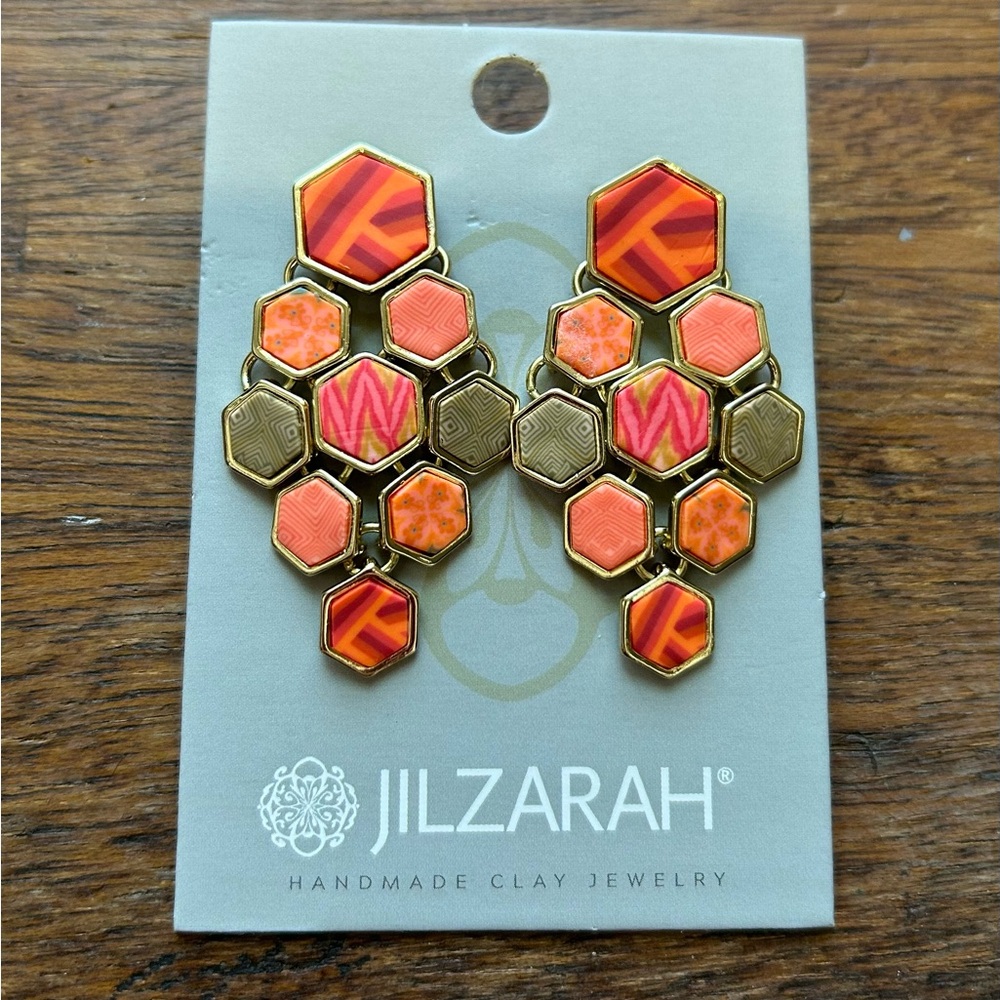 NWT Jilzarah dangly clay earrings